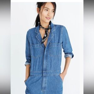 Madewell Denim Coverall Jumpsuit
